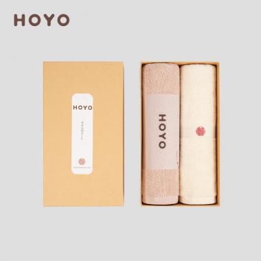 日本HOYO-和风长绒棉毛巾两件套