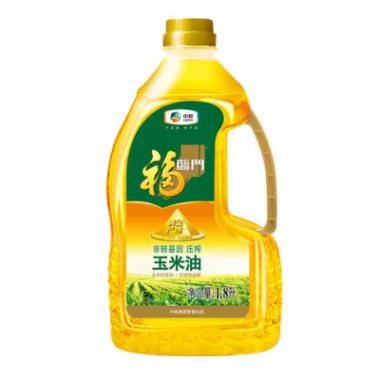 福临门非转基因压榨玉米油1.8l