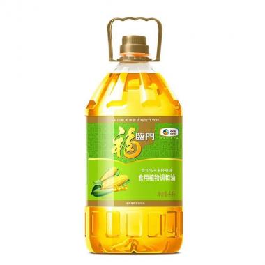 福临门 食用油 玉米清香食用植物调和油5L