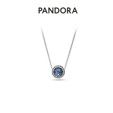 潘多拉Pandora海洋之心项链925银