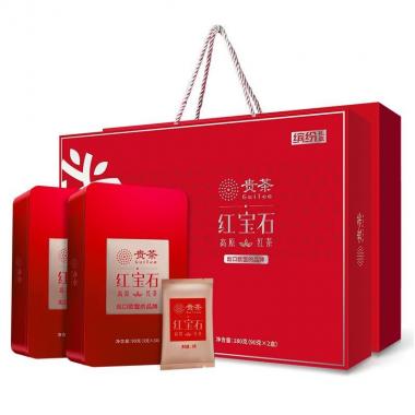 贵州贵茶红宝石一级高原红茶缤纷礼盒180g