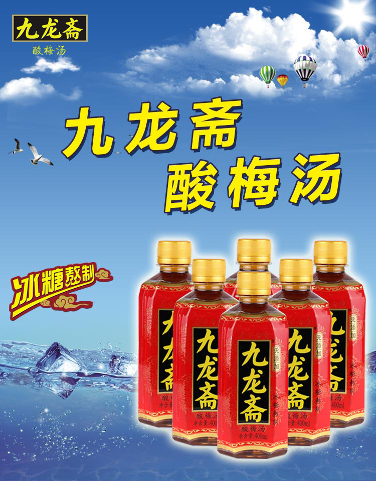 九龙斋酸梅汤400ml*12瓶礼箱