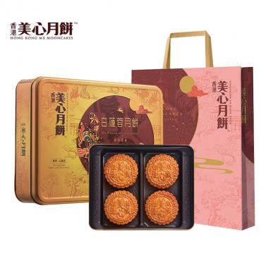 美心双黄白莲蓉月饼礼盒740g