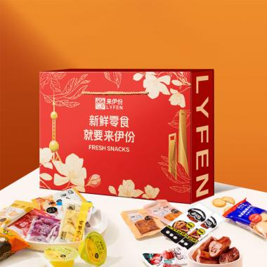 2026来伊份新鲜零食大礼包(红）